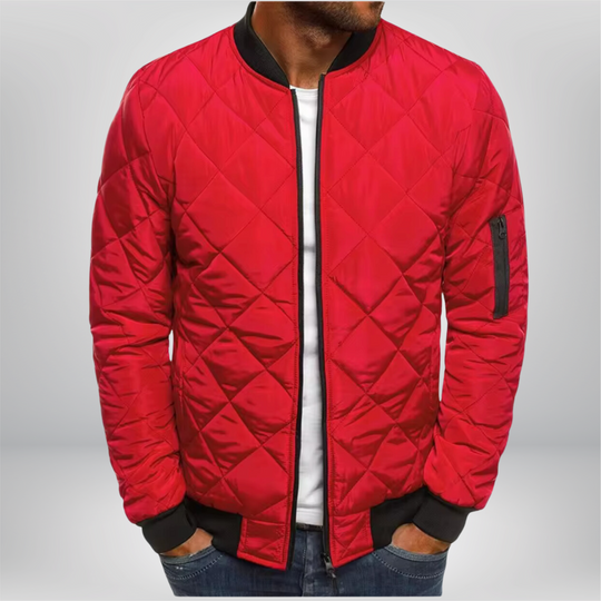 Padded bomber jacket