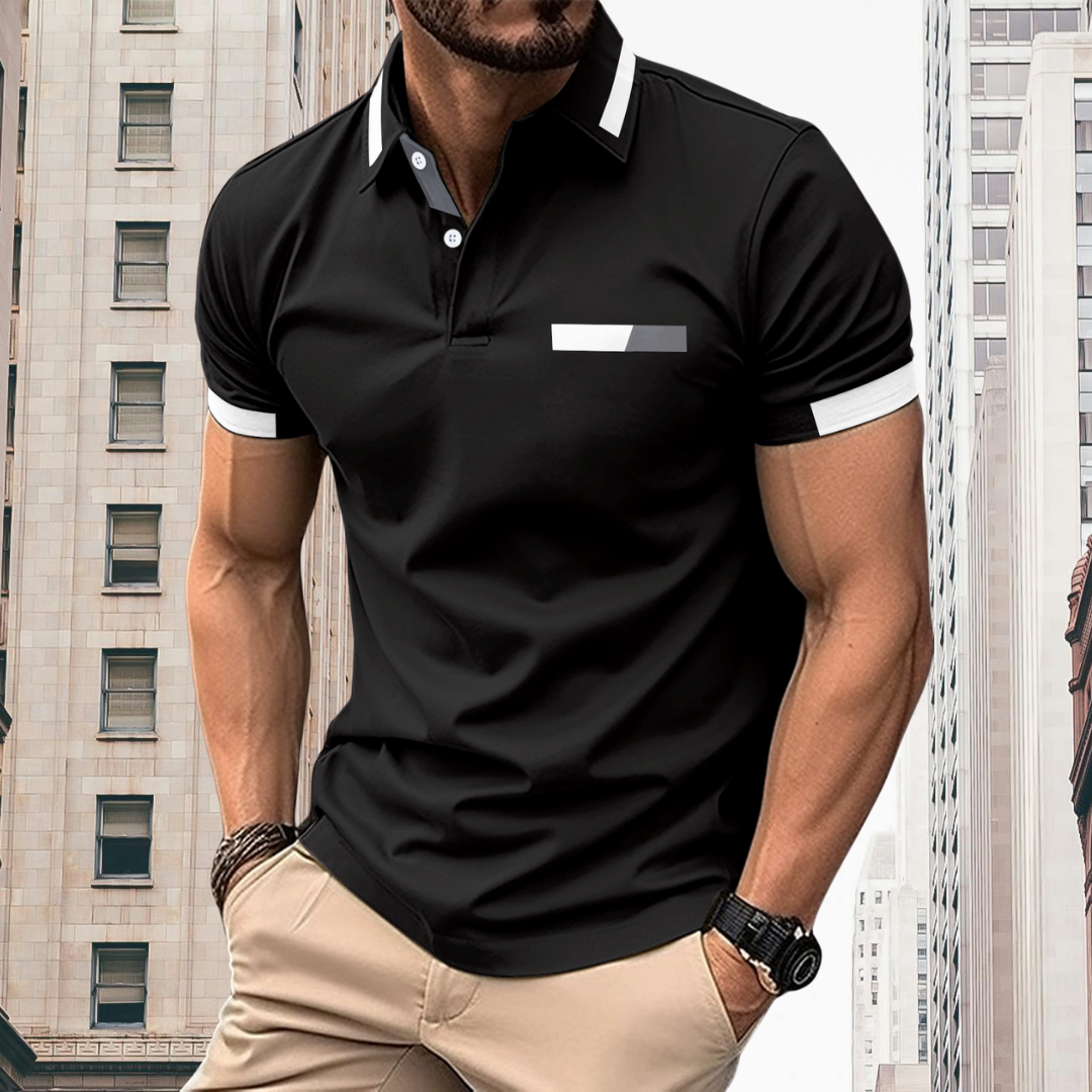 Thorsten™ - Elegant and sporty men's short-sleeved polo shirt