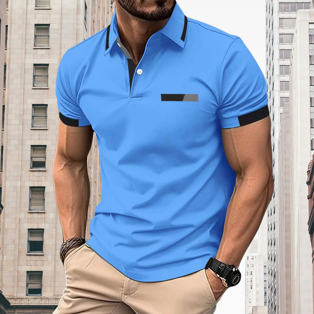 Thorsten™ - Elegant and sporty men's short-sleeved polo shirt