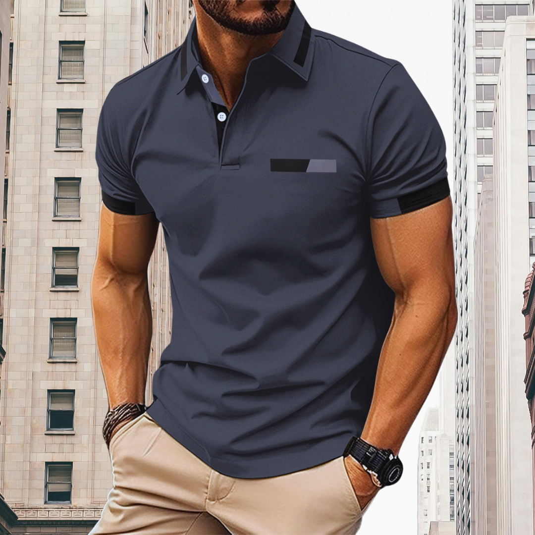 Thorsten™ - Elegant and sporty men's short-sleeved polo shirt