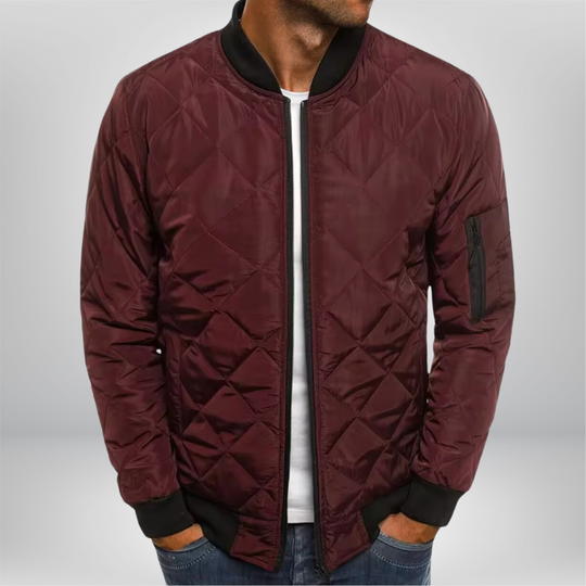 Padded bomber jacket