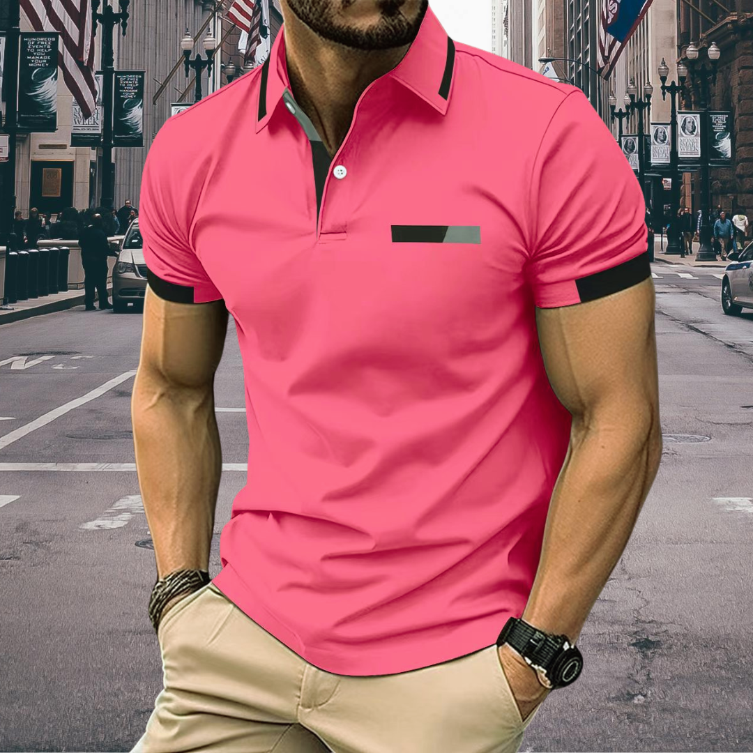 Thorsten™ - Elegant and sporty men's short-sleeved polo shirt