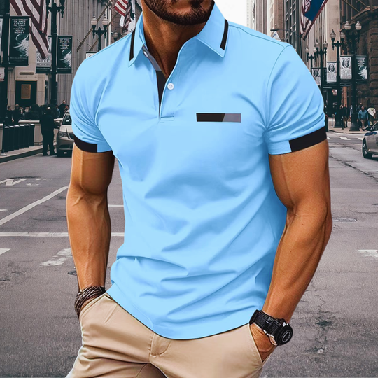 Thorsten™ - Elegant and sporty men's short-sleeved polo shirt