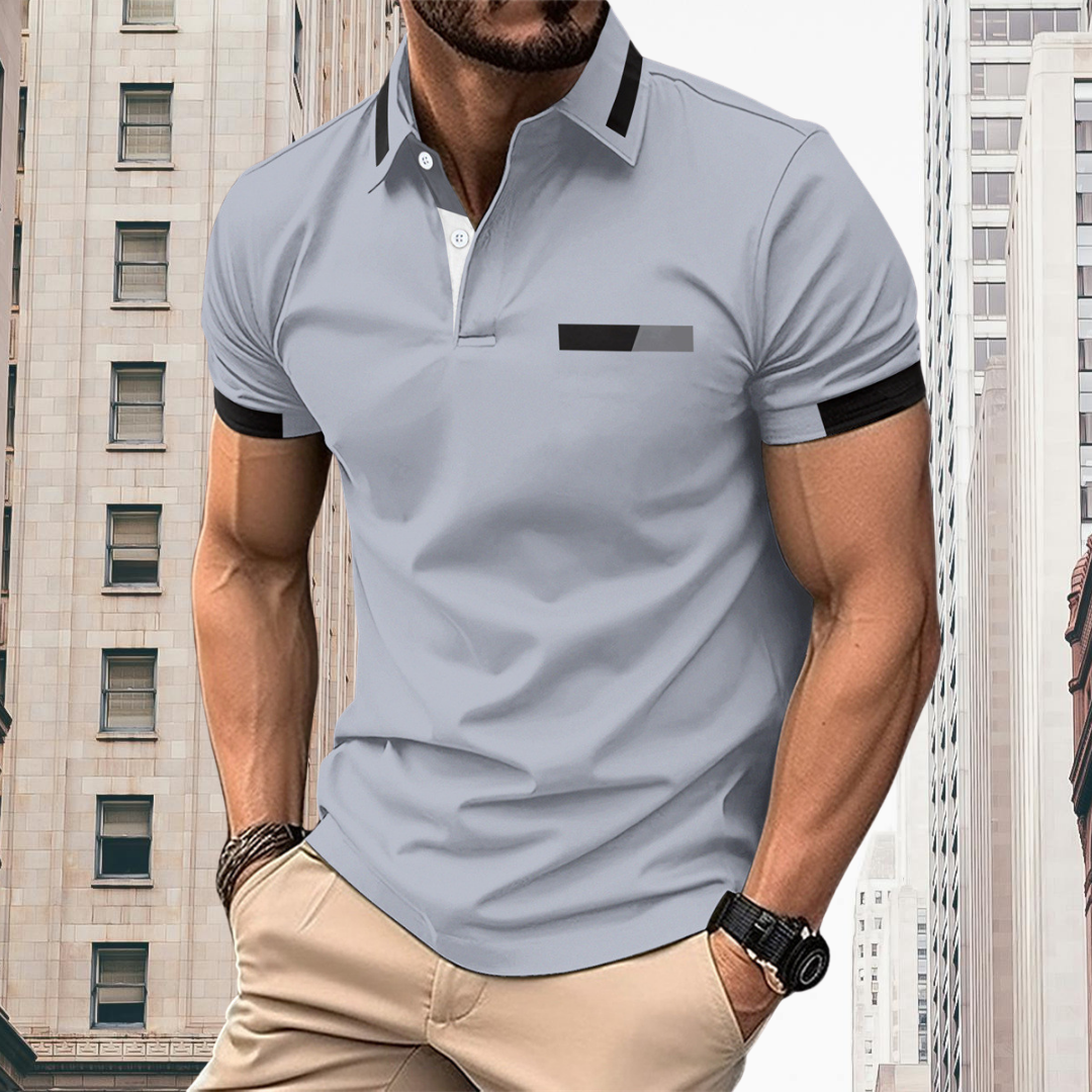 Thorsten™ - Elegant and sporty men's short-sleeved polo shirt