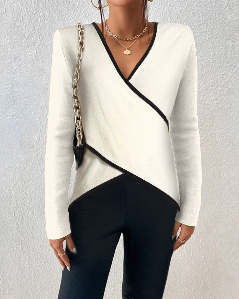 Jade - Elegant V-neck Sweater