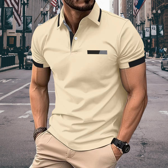 Thorsten™ - Elegant and sporty men's short-sleeved polo shirt