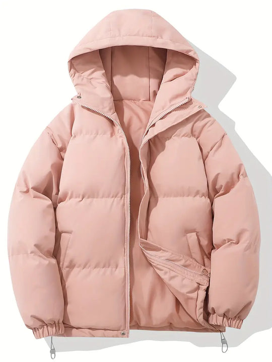 Anna - Lined women's winter coat with hood