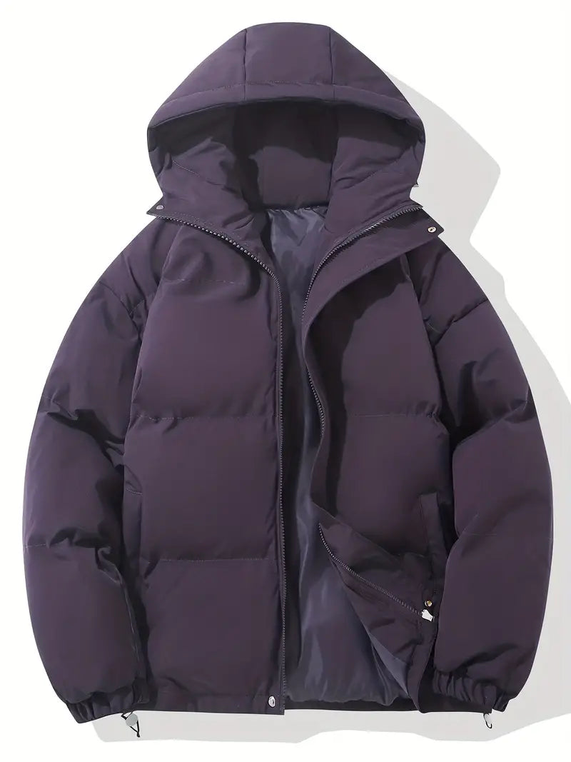 Anna - Lined women's winter coat with hood