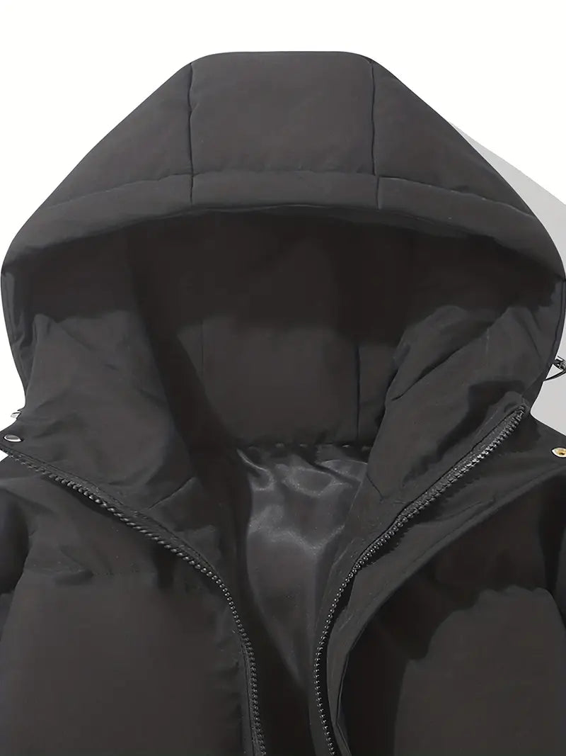 Anna - Lined women's winter coat with hood