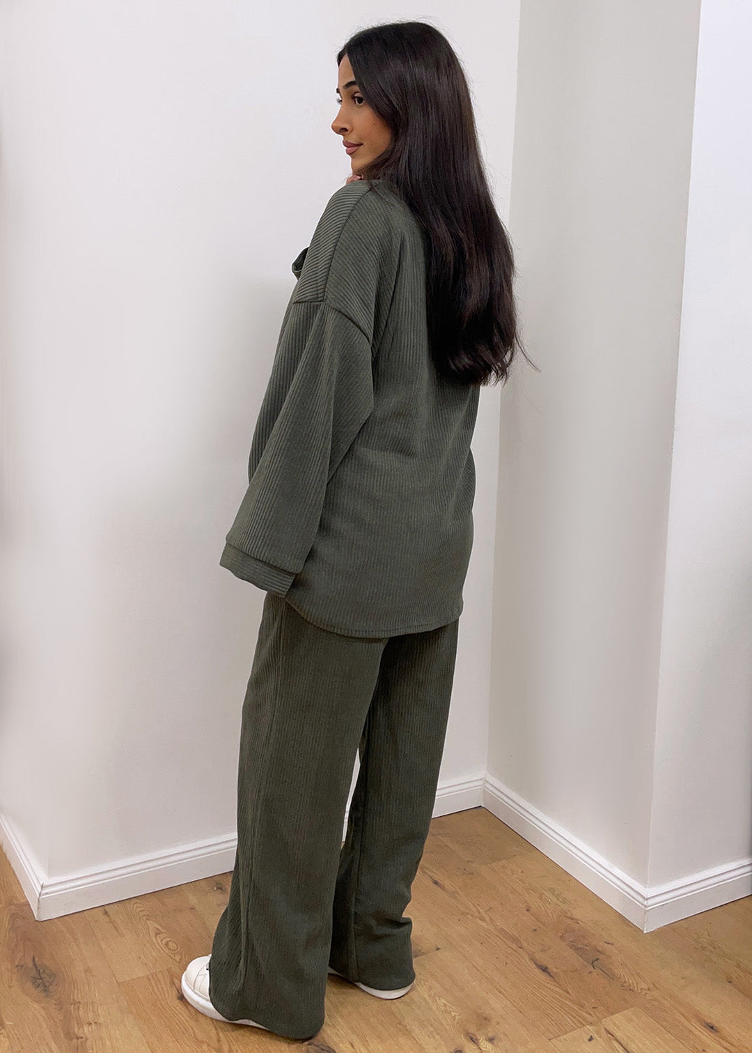 Corduroy top with free trousers