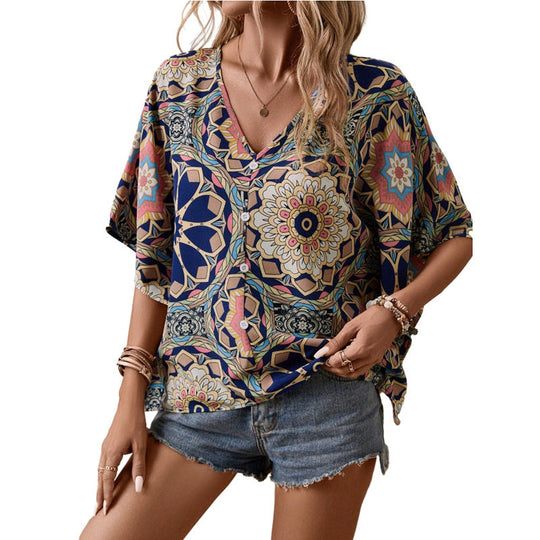 Florien - Women's V-neck shirt