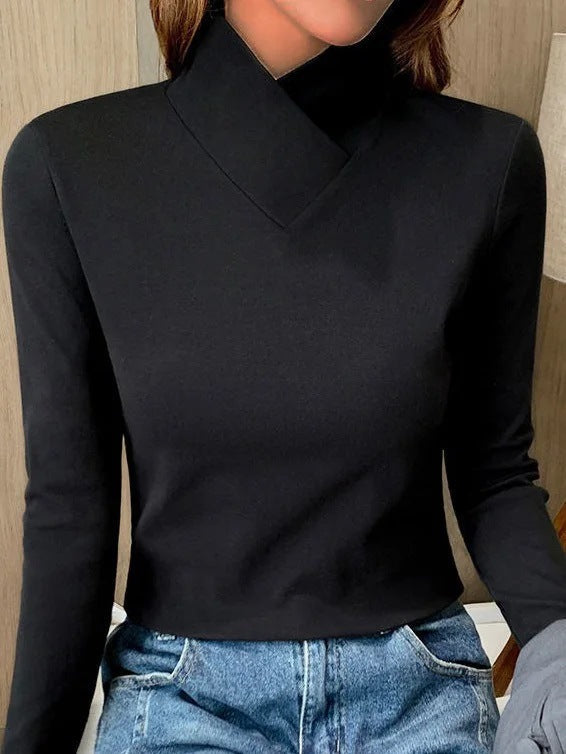 Lynn - Elegant turtleneck with high collar