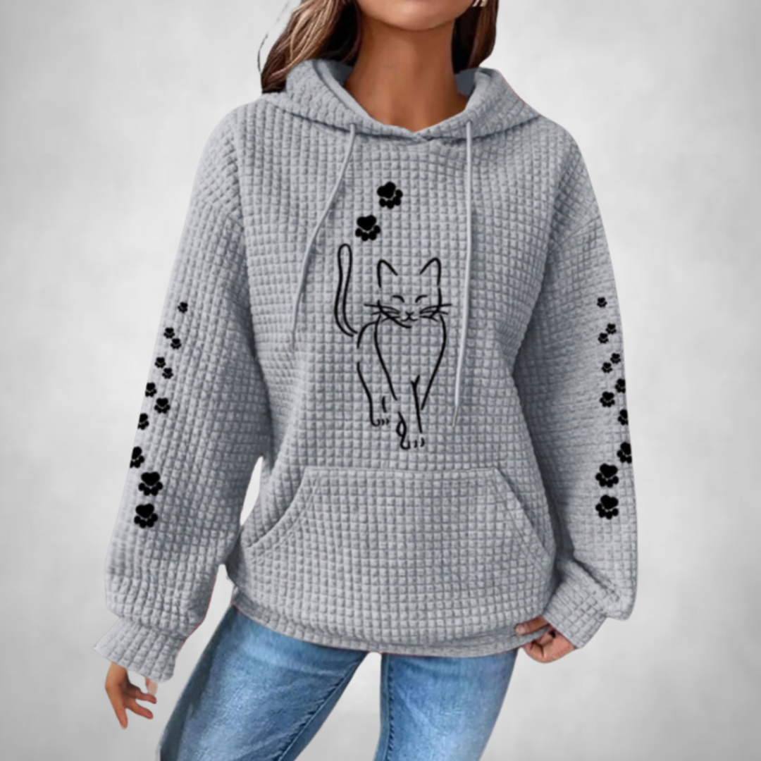 Linde- Comfortable and warm hooded animal jumper for women