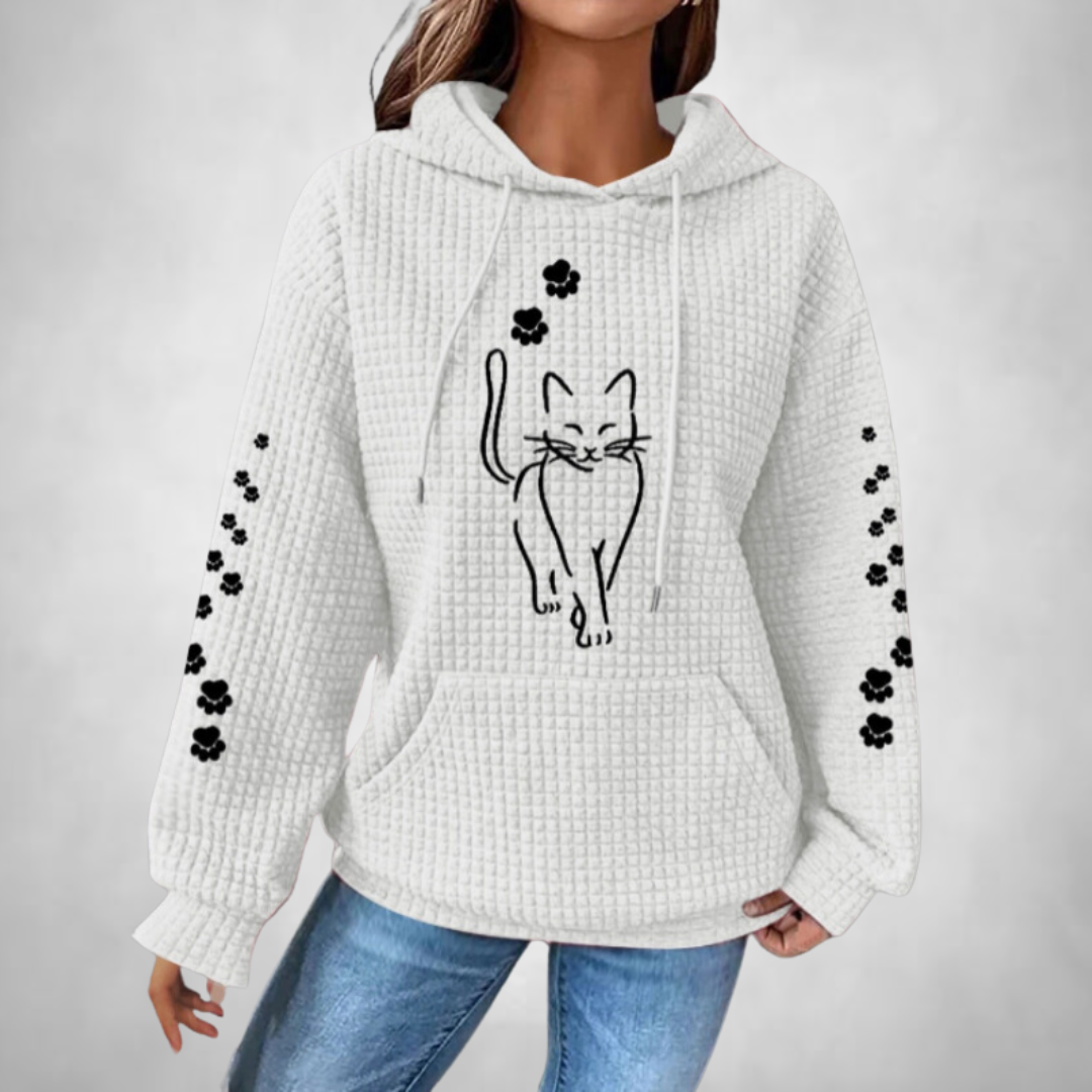 Linde- Comfortable and warm hooded animal jumper for women