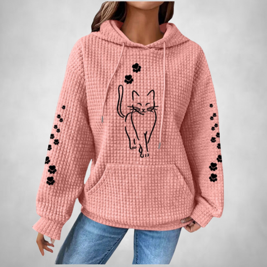 Linde- Comfortable and warm hooded animal jumper for women