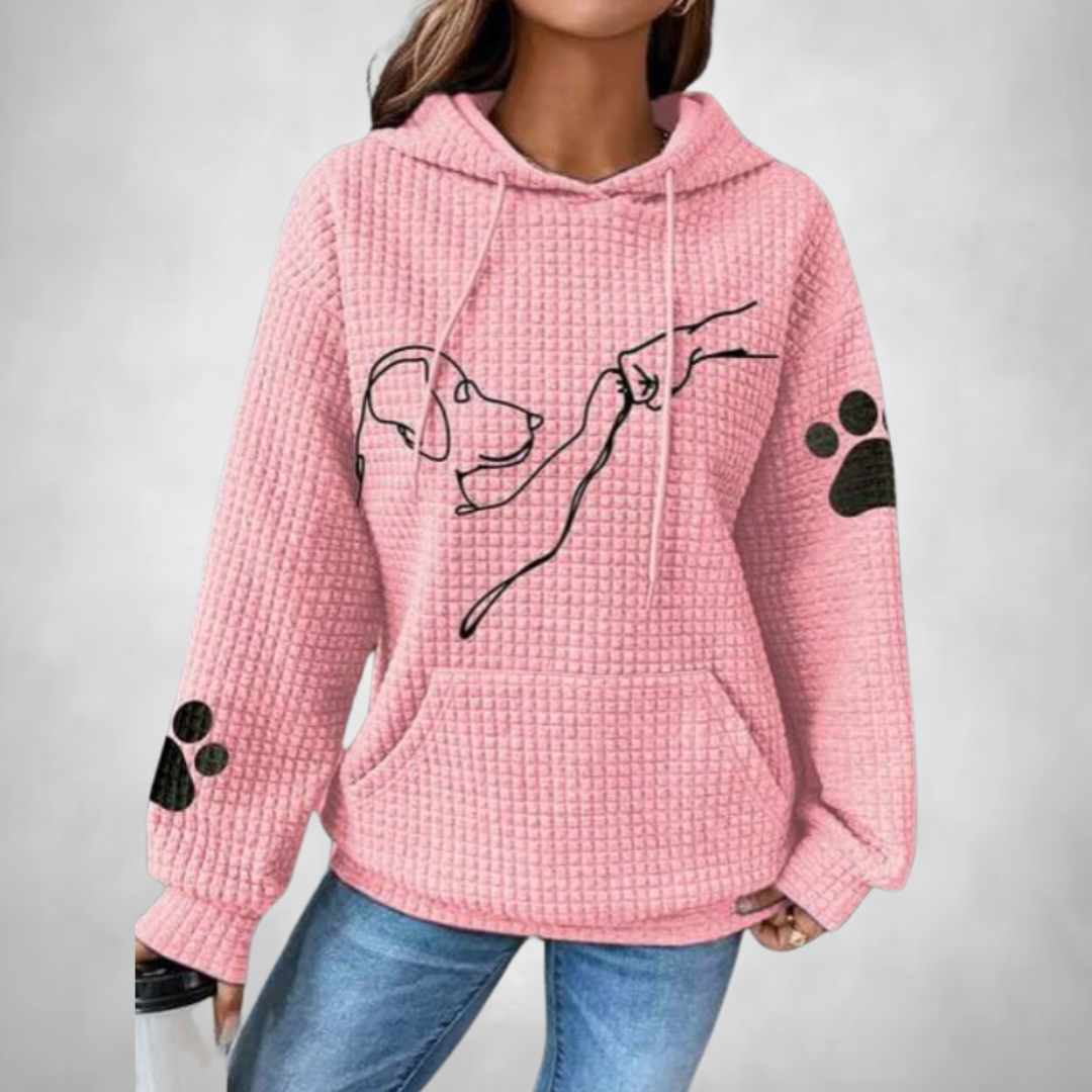 Linde- Comfortable and warm hooded animal jumper for women