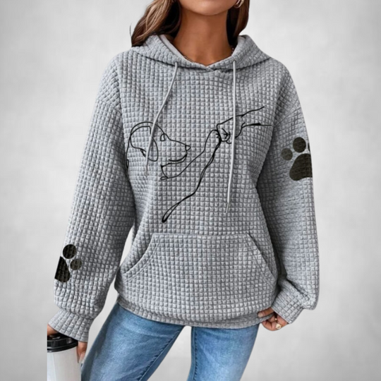 Linde- Comfortable and warm hooded animal jumper for women