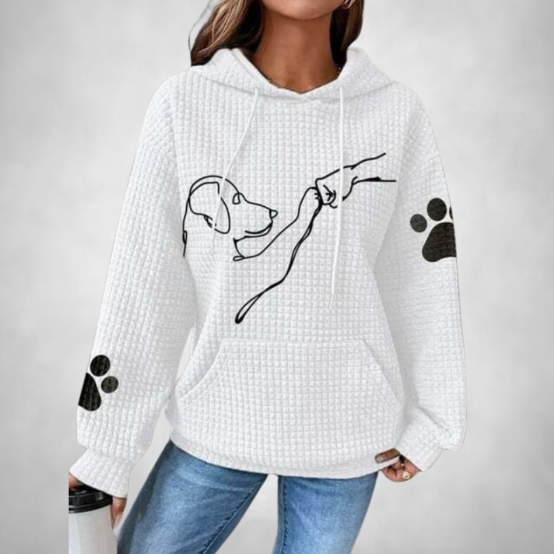 Linde- Comfortable and warm hooded animal jumper for women