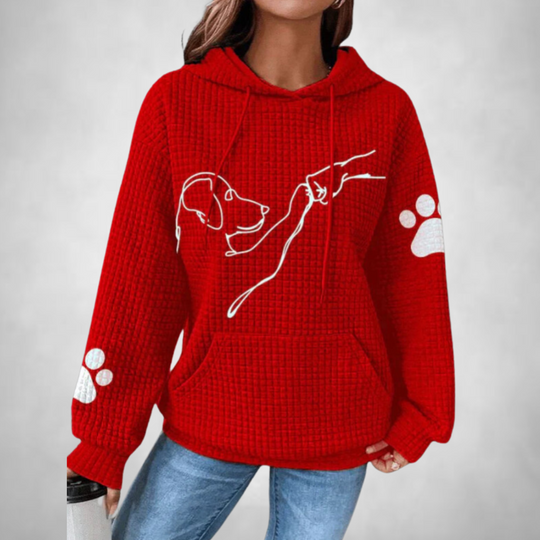 Linde- Comfortable and warm hooded animal jumper for women