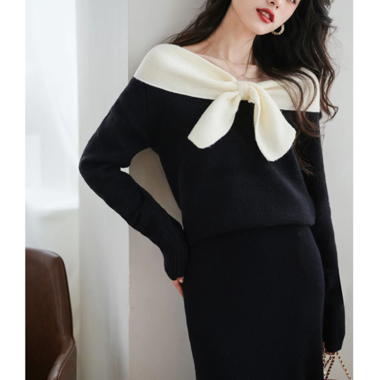 Iris - Elegant V-neck Sweater