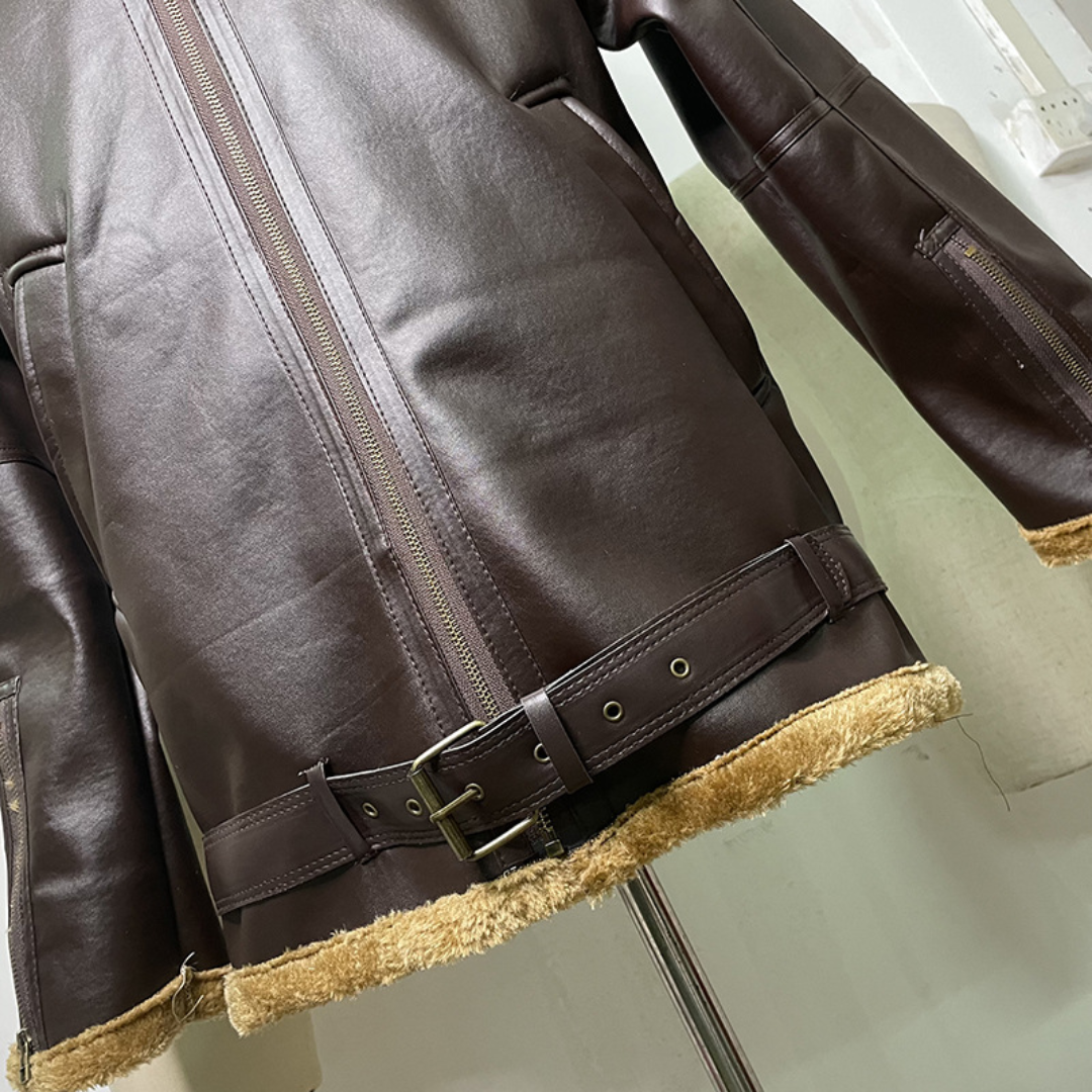 ROCKY™ | Warm leather jacket