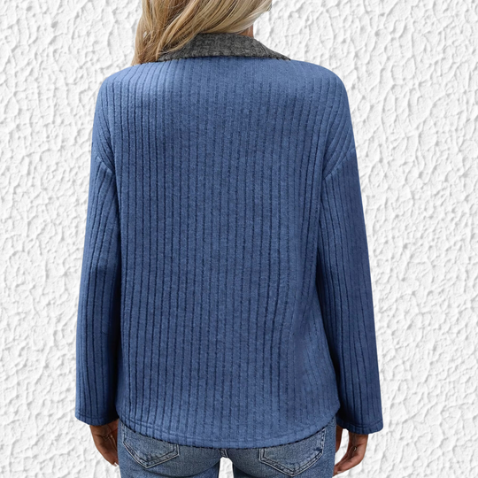 Felicia - Ladies' pullover with Polo collar