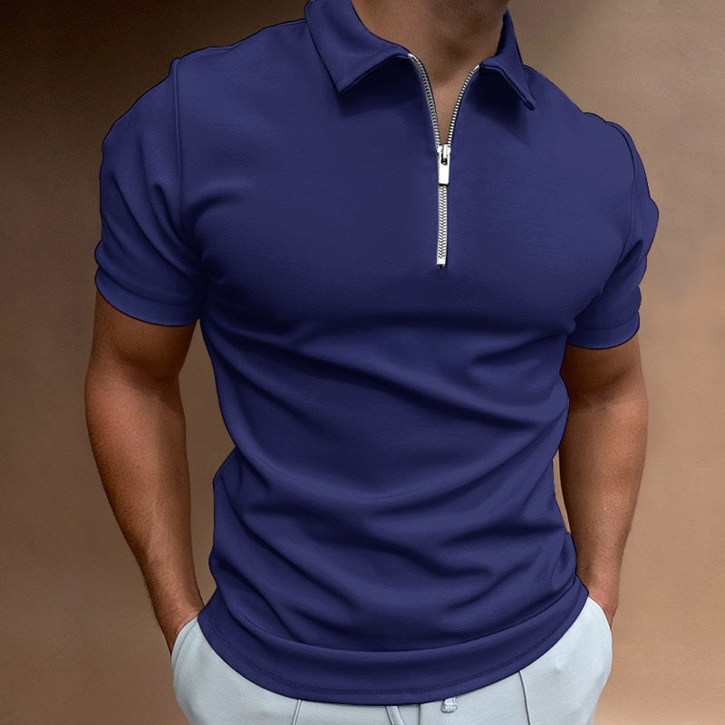 SANTIAGO ZIP-UP POLO