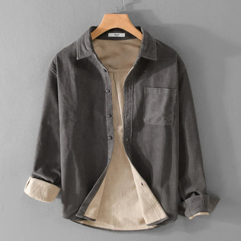 Soft cotton corduroy men's shirt