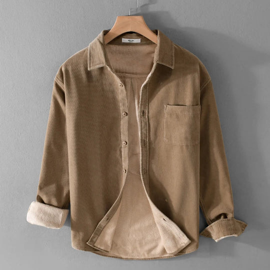 Soft cotton corduroy men's shirt