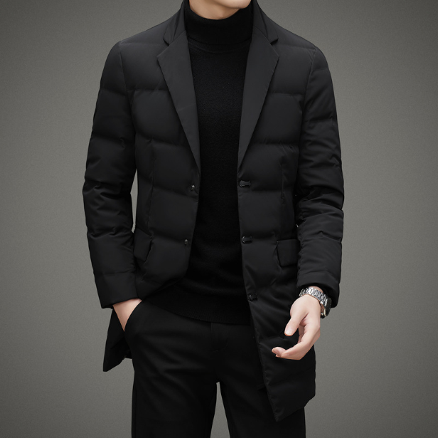 Fashionable, lined men's jacket