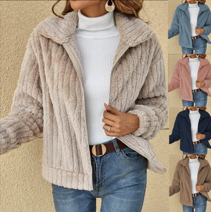 Felicia - Warm teddy cardigan