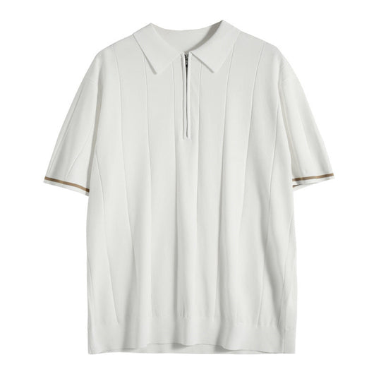 Laurel - Classic men's zipped polo shirt