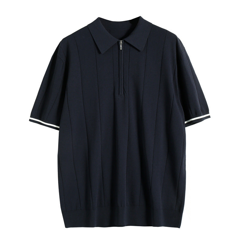 Laurel - Classic men's zipped polo shirt