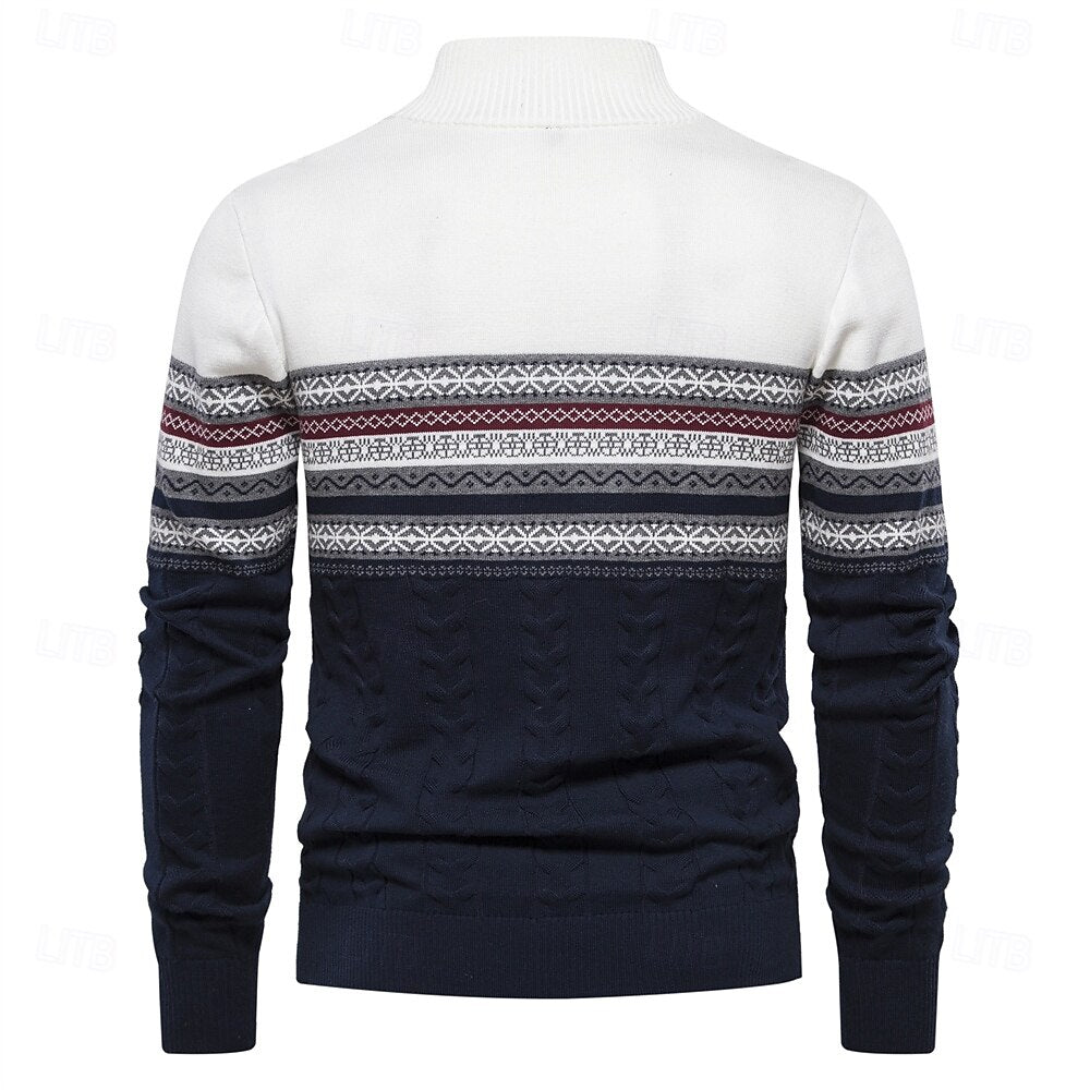 Nicko - Knitted jumper with half zip