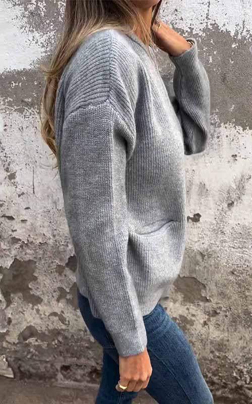 Daisy - Cosy zipped cardigan