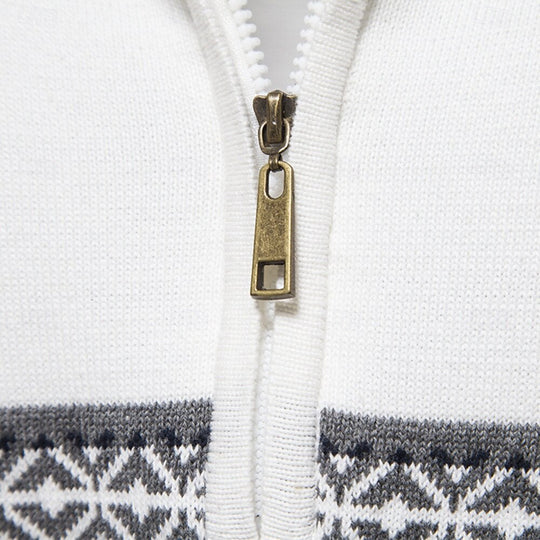 Nicko - Knitted jumper with half zip