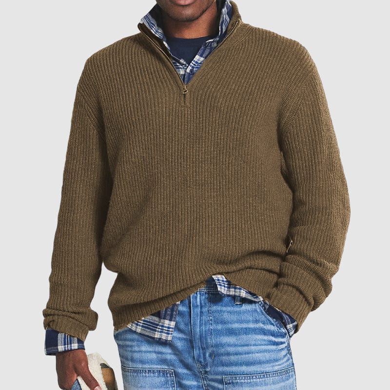 Arne™ | Wool Pullover with Zipper